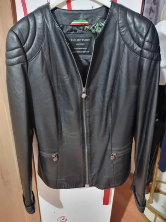 Кожанная куртка короткая