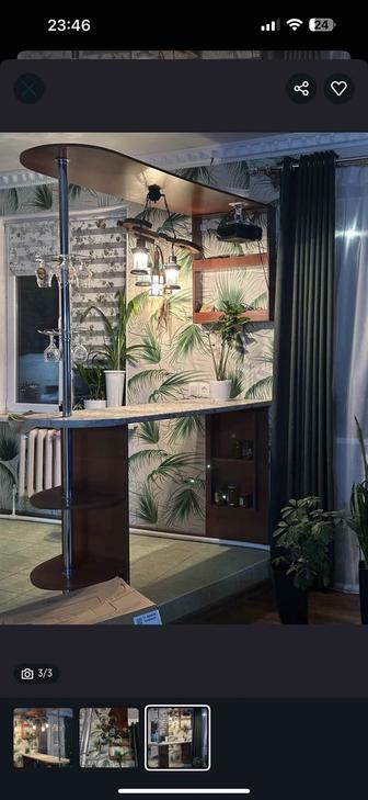 Продается стильная барная стойка 50000 тг