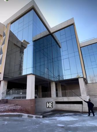 Мойка окон и фасада, терезе жуу без альпинистов и без автовышки