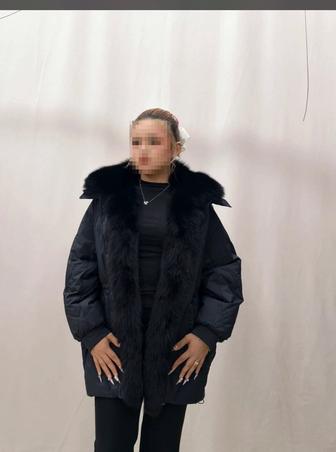 Продам новые пуховики! Чернобурка натуральный мех , на лебяжьем пуху