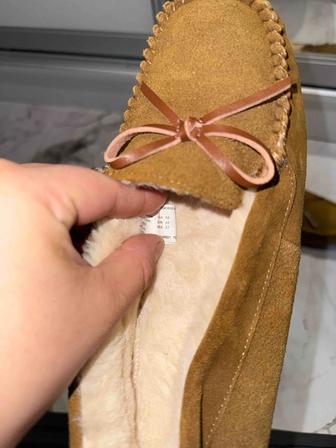 Мокасины с мехом на 41размер женский с мехом