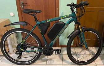 Электровелосипед 36v 350w ( max 500w), аккум. Li-ion 36v 15 A/H. Рама 19.
