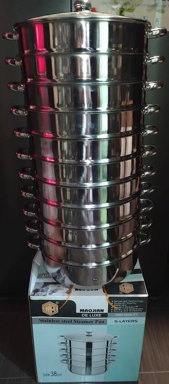 Мантоварка большая диаметр 38см. Высота 5, 6, 7, 8, 9, 10, 11 этажей.НОВАЯ