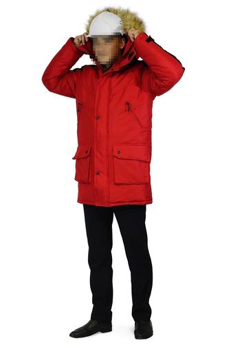 Теплая красная куртка