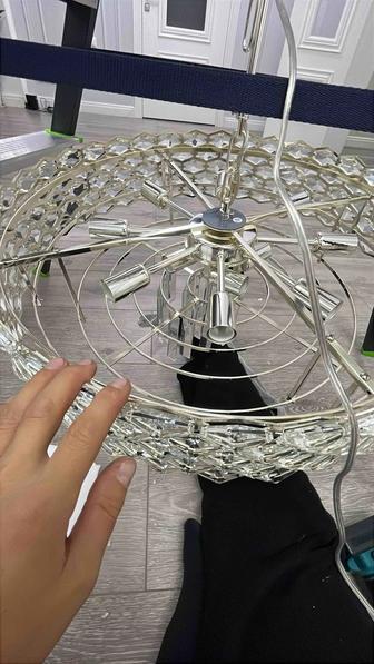 Установка люстра