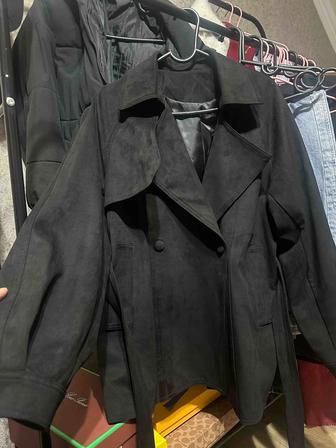 Тренч замшевый