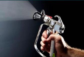 Покраска аппаратом и вручную до 2000-3000м2 в день!