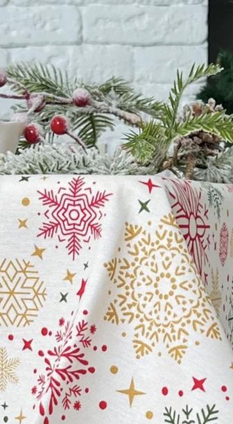 Скатерть новогодняя Дак