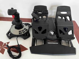 Авиапедали thrustmaster и джойстик sidestick