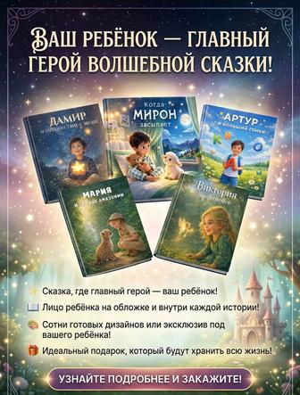 Детские индивидуальные книги-сказки