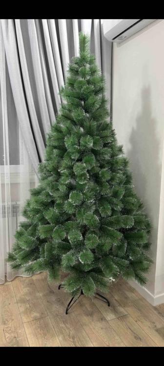 новогодняя елка со снегом на ветках, 180 см