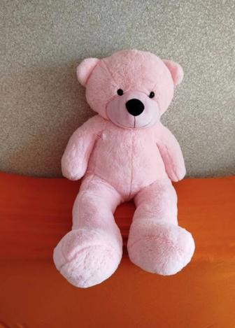 Мишка большой розовый