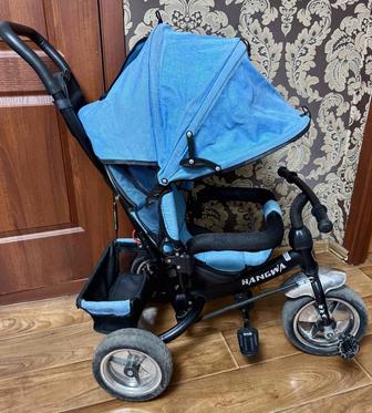 Детский велосипед с родительской ручкой