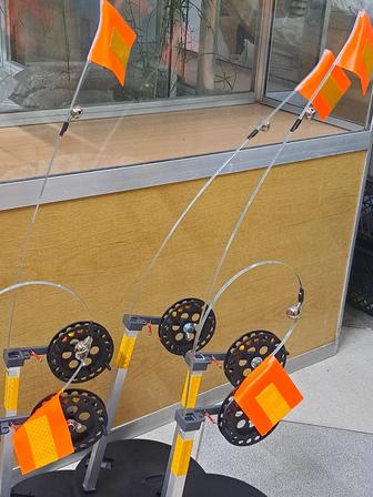 Оснащенные жерлицы для ловли судака