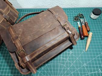 Дипломат ручной работы из натуральной кожи