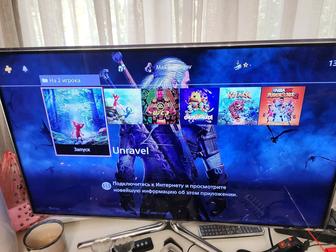 Продам ps4 (пс4, плейстейшн 4) slim 1tb 2 джойстика