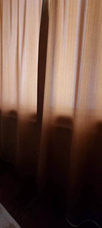 Шторы и тюль на большое окно (Ш5-5.5м) блэк аут