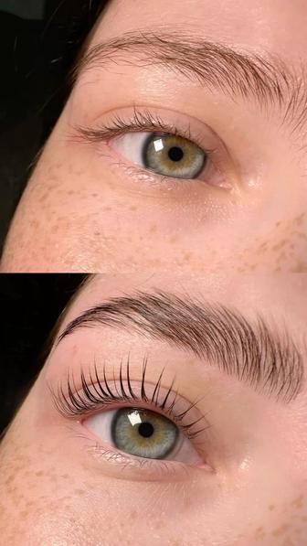 Ламинирование ресниц и бровей