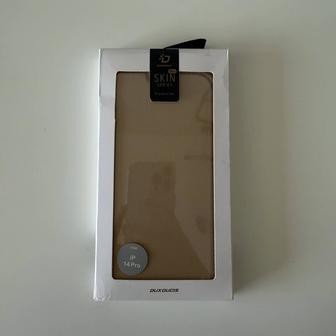 Чехол-книжка Dux Ducis для Apple iPhone 14 Pro, золотистый
