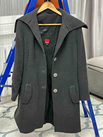 Серое драповое пальто - с нюансами