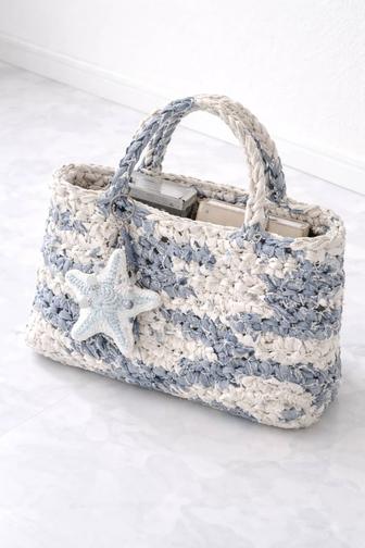 Сумка ручной работы, текстильная, средний формат