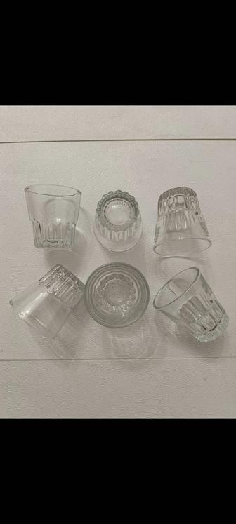 Стопки, рюмки стеклянные