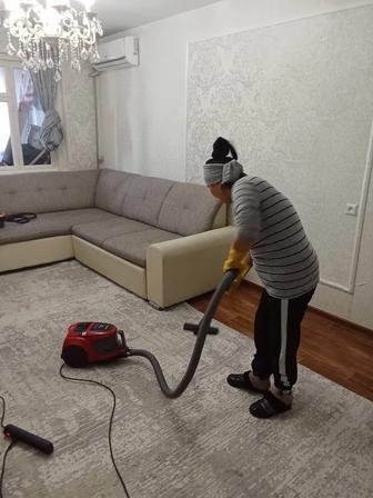 Уборка жасаймыз. Парагенератор бар. Тез және сапалы істейміз.