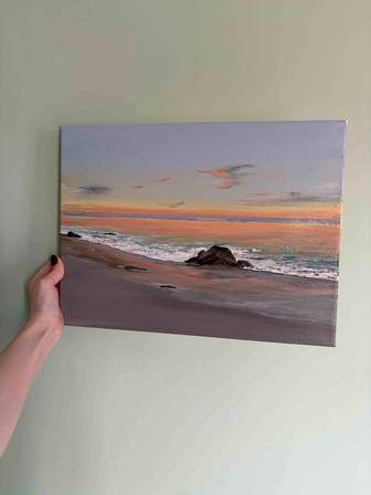 Картина морской берег море