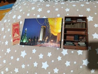 Открытки гармошка Алматы ночной редкий комплект