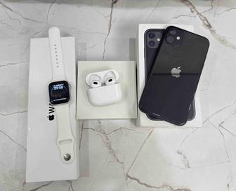 iphone 11 и apple whatch и airpods 3