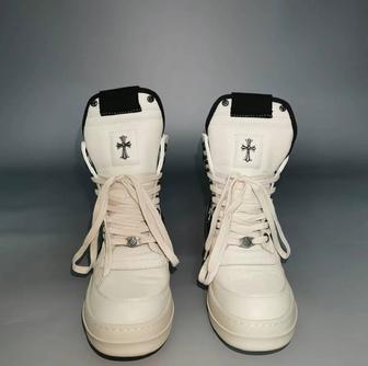 Rick owens Chrome Hearts/Geobasket White Люкс копия