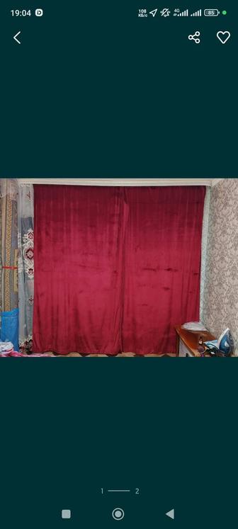 Продам шторы красный цвет