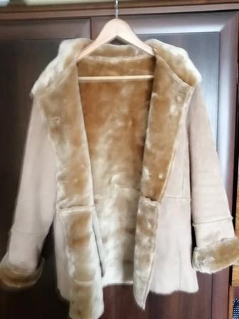 Дубленка из искусственного меха 52 54 размер