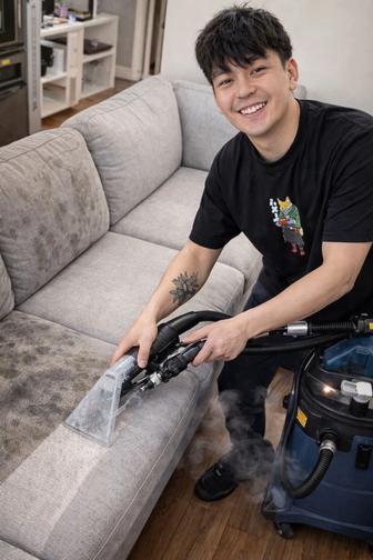 Химчистка мягкой мебели на дому в Алматы