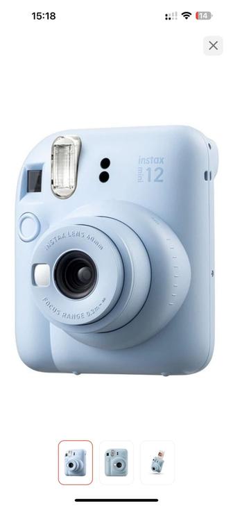 Продаю Фотокамеру моментальной печати Fujifilm Instax mini 12 голубой