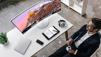 Продам изогнутый монитор Samsung C34J791WTI (34, QHD, 100 Гц, USB-C) ИДЕ