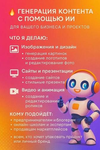 Нейросети, ии контент