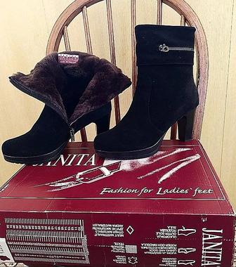 Полусапожки женские натуральная кожа и мех