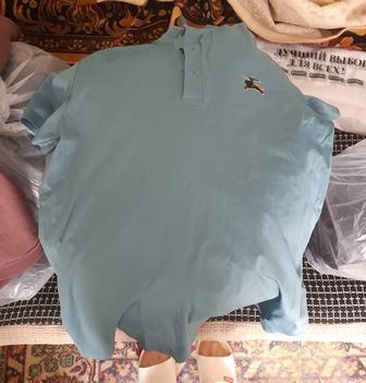 Срочно. Брендовая,мужская,прилегающая футболка с воротником,46р