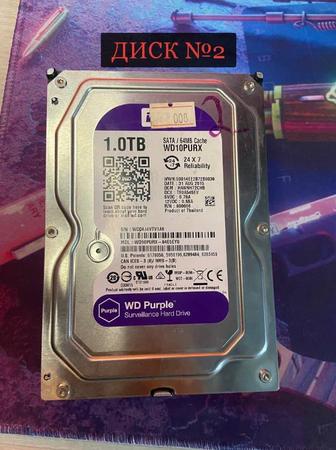 Продам 1 TB HDD диски 3.5 SATA WD Purple and Seagate