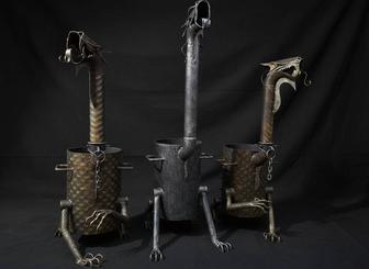 Очаг для казана и гриля