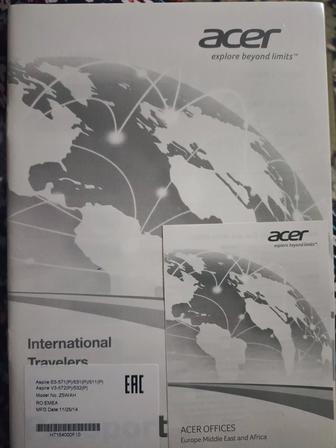 Продам ноутбук Acer
 Модель Acer Aspire 
 Состояние б/у, работает