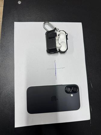 САТЫЛАДЫ iPhone 16 128GB Black AirPods 2 Pro (ТОП комплек