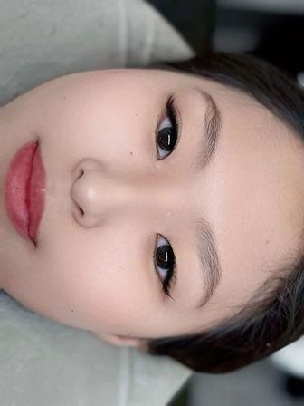 Наращивание ресниц мокрый эффект