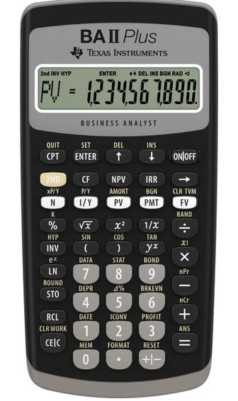 Texas Instruments BA II Plus Финансовый калькулятор