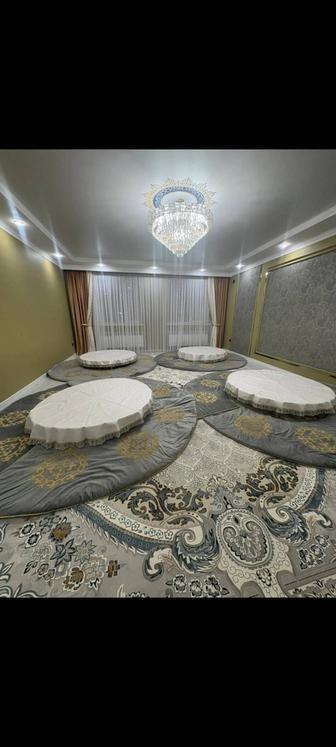 Аренда столов с дастарханом и корпе город Актобе.