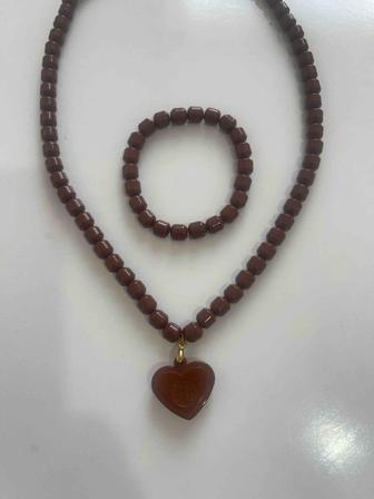 Турмалиновые бусы и браслет Nuga Best новые