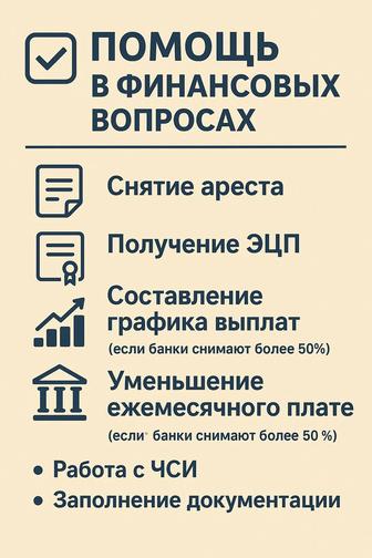 Снять арест, составить график , уменьшить ежемесячный платежи