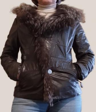 Куртка зимняя кожаная