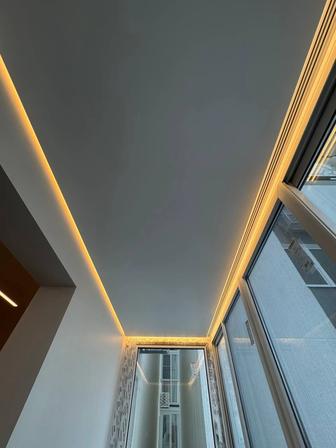 монтаж натяжных потолков